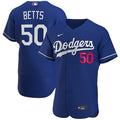 Men's Los Angeles Dodgers #50 Mookie Betts Blue Flex Base Stitched MLB Jersey