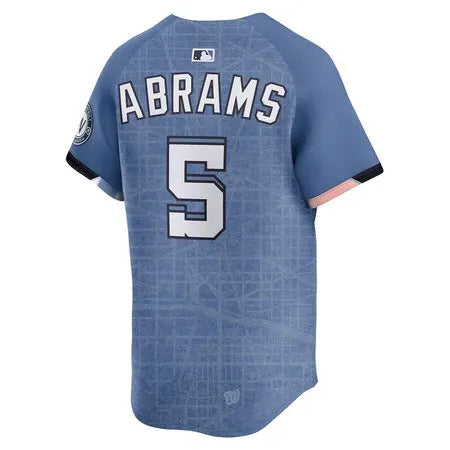 Men's Washington Nationals #5 CJ Abrams
Blue 2025 City Connect Limited Jersey