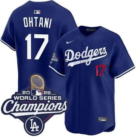 Youth Los Angeles Dodgers #17 Shohei Ohtani
Royal 2025 World Series Champions Home Limited Jersey