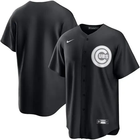 Men's Chicago Cubs
Black Lights Out Replica Jersey