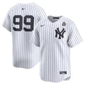 Men's New York Yankees #99 Aaron Judge
White 2024 World Series Home Limited Player Jersey