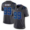 Men's Indianapolis Colts #99 DeForest Buckner Charcoal 2026 Rivalries Collection Vapor F.U.S.E. Limited Jersey