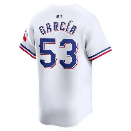 Men's Texas Rangers #53 Adolis Garcia
White Home Limited Player Jersey