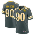 Men's Green Bay Packers #90 Lukas Van Ness Green 2026 Rivalries Collection Game Jersey