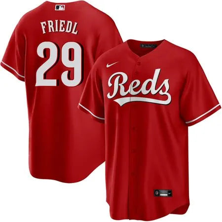 Men's Cincinnati Reds #29 TJ Friedl Red City Connect Jersey