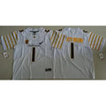 Ducks #1 Mighty Oregon White Webfoots 100th Rose Bowl Game Elite Stitched NCAA Jersey