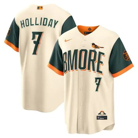 Men's Baltimore Orioles #7 Jackson Holliday Nike Natural 2026 City Connect Stadium Jersey