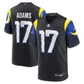 Men's Los Angeles Rams #17 Davante Adams Black Rivalries Collection Game Jersey (Black)