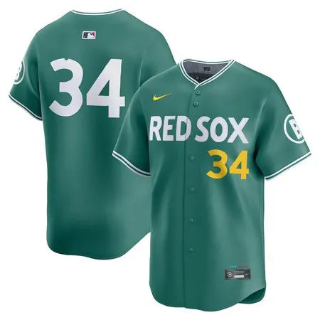 Men's Boston Red Sox #34 David Ortiz
Green 2025 City Connect Limited Retired Player Jersey