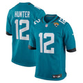 Youth Jacksonville Jaguars #12 Travis Hunter Teal 2025 NFL Draft First Round Pick Game Jersey