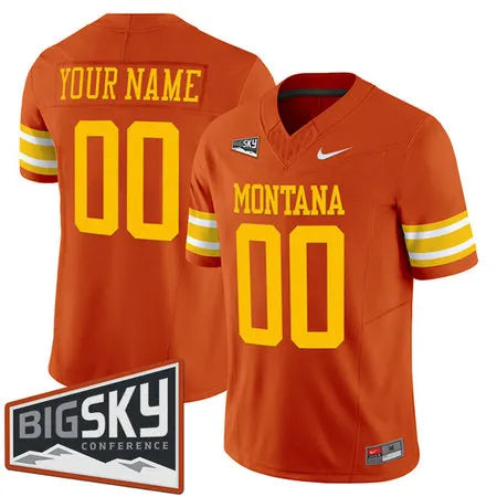 Men's Montana Grizzlies Orange 1995 Throwback Vapor F.U.S.E. Limited Custom Jersey