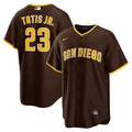 Men's San Diego Padres #23 Fernando Tatis Jr.
Brown Alternate Replica Player Jersey