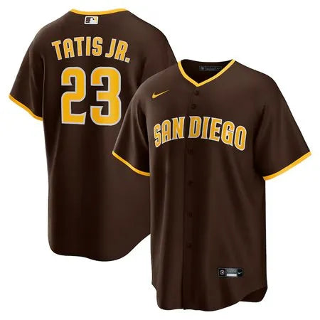 Men's San Diego Padres #23 Fernando Tatis Jr.
Brown Alternate Replica Player Jersey