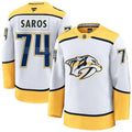 Men's Nashville Predators #74 Juuse Saros White Home Stitched Hockey Premium Jersey