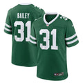 Men's New York Jets #31 David Bailey Green 2026 NFL Draft Game Jersey