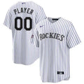 Men's Colorado Rockies White 2025 MLB All-Star Game Home Custom Replica Jersey
