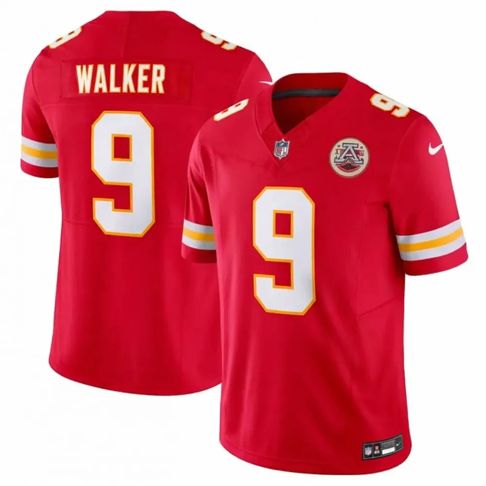 Men's Kansas City Chiefs #9 Kenneth Walker III Red Vapor F.U.S.E Limited Jersey (Red)