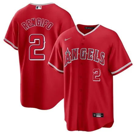 Men's Los Angeles Angels #2 Luis Rengifo
Red Home Replica Jersey