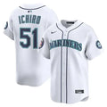 Men's Seattle Mariners #51 Ichiro Suzuki
White 2025 National Baseball Hall of Fame
Home Limited Player Jersey