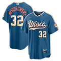Youth Milwaukee Brewers #32 Jacob Misiorowski Nike Mineral Blue 2026 City Connect Stadium Jersey JIQB