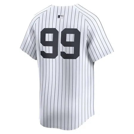 Men's New York Yankees #99 Aaron Judge
White 2024 World Series Home Limited Player Jersey
