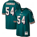 Men's Miami Dolphins #54 Zach Thomas Aqua Stitched Jersey