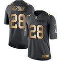 Chargers #28 Melvin Gordon Black Men's Stitched NFL Limited Gold Salute To Service Jersey