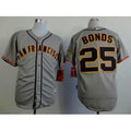 Giants #25 Barry Bonds Grey Road Cool Base Stitched MLB Jersey