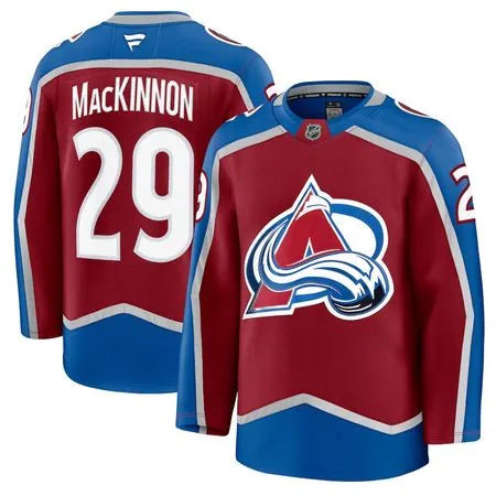 Men's Colorado Avalanche #29 Nathan MacKinnon Burgundy Home Premium Jersey