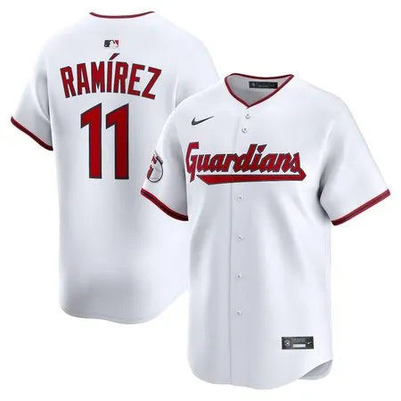Men's Cleveland Guardians #11 Jose Ramirez
White Home Limited Jersey
