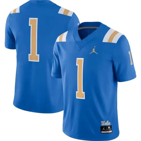 Men's UCLA Bruins Customized Blue Stitched Jersey