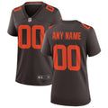 Women's Cleveland Browns Nike Brown Alternate Game Custom Jersey